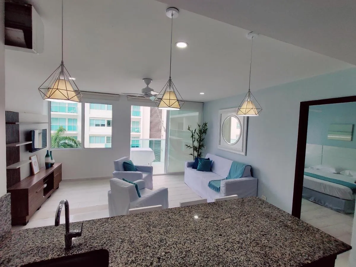 公寓 Apartamento Con Vista Al Mar Cartagena 哥伦比亚